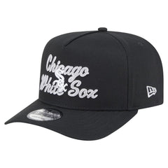 Chicago White Sox Chainstitch 9FIFTY A-Frame Snapback Hat Black