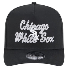 Chicago White Sox Chainstitch 9FIFTY A-Frame Snapback Hat Black