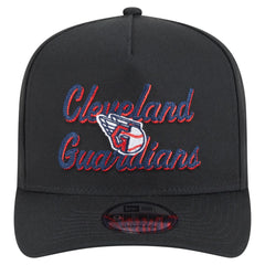 Cleveland Guardians Chainstitch 9FIFTY A-Frame Snapback Hat Black