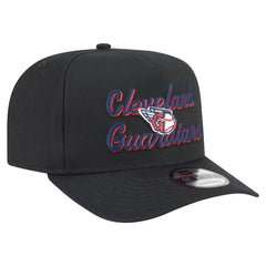 Cleveland Guardians Chainstitch 9FIFTY A-Frame Snapback Hat Black