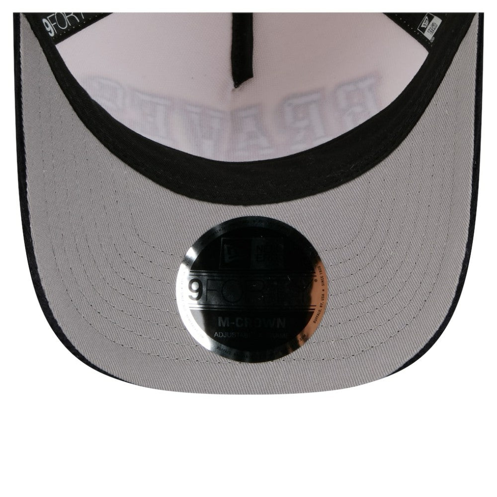 Atlanta Braves Sided Corduroy 9FORTY A-Frame Adjustable Hat Cream/Navy