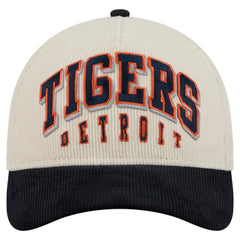 Detroit Tigers Sided Corduroy 9FORTY A-Frame Adjustable Hat Cream/Navy