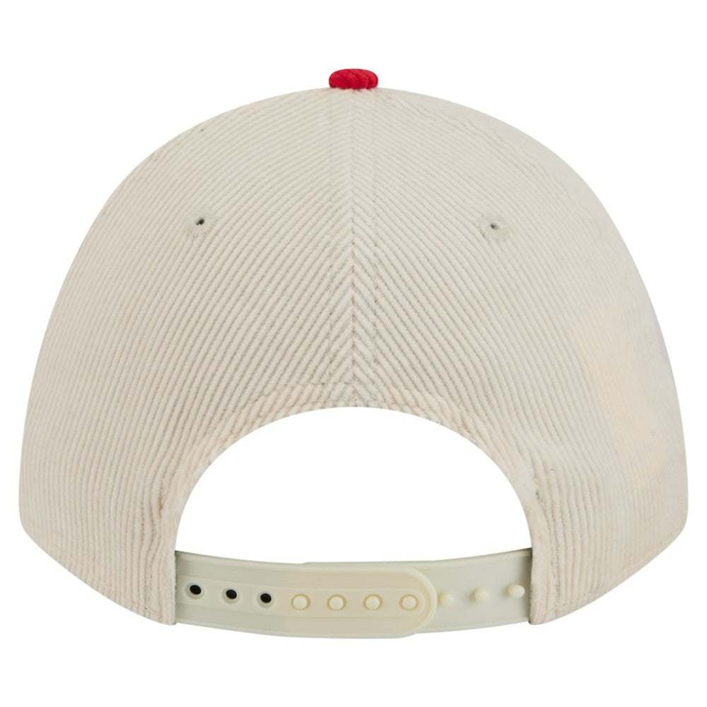 Philadelphia Phillies Sided Corduroy 9FORTY A-Frame Adjustable Hat Cream/Red