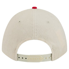 Philadelphia Phillies Sided Corduroy 9FORTY A-Frame Adjustable Hat Cream/Red