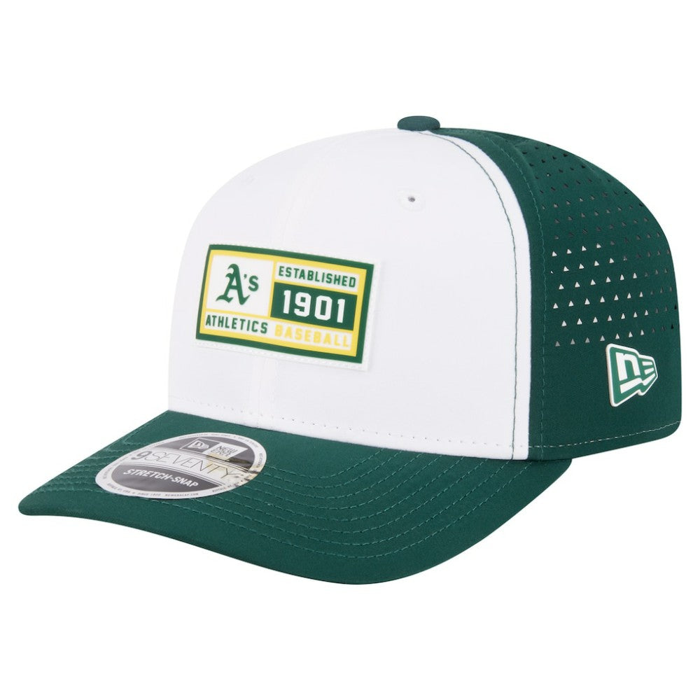 Athletics Established Patch 9SEVENTY Adjustable Hat White/Green