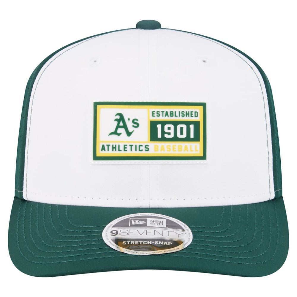 Athletics Established Patch 9SEVENTY Adjustable Hat White/Green