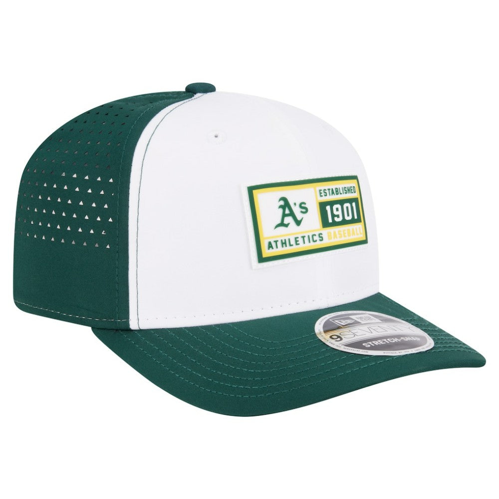 Athletics Established Patch 9SEVENTY Adjustable Hat White/Green