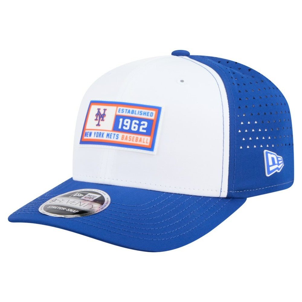 New York Mets Established Patch 9SEVENTY Adjustable Hat White/Royal