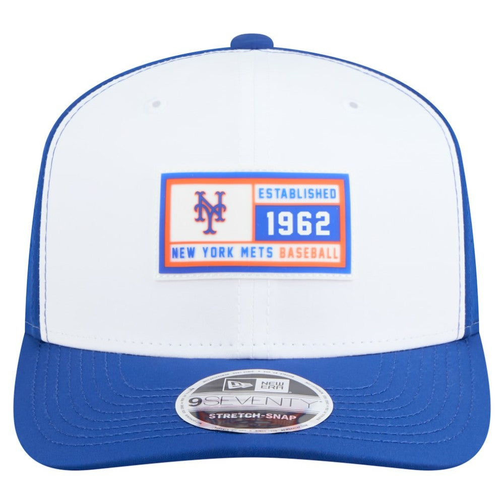 New York Mets Established Patch 9SEVENTY Adjustable Hat White/Royal