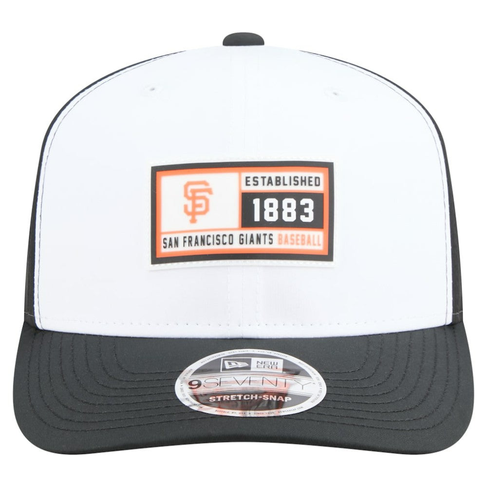 San Francisco Giants Established Patch 9SEVENTY Adjustable Hat White/Black