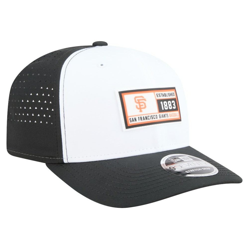 San Francisco Giants Established Patch 9SEVENTY Adjustable Hat White/Black