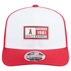 Los Angeles Angels Established Patch 9SEVENTY Adjustable Hat White/Red