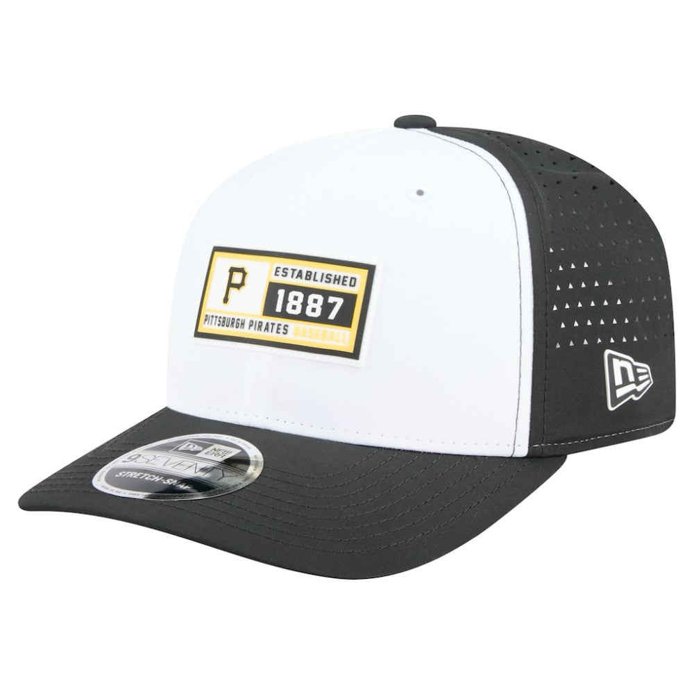Pittsburgh Pirates Established Patch 9SEVENTY Adjustable Hat White/Black