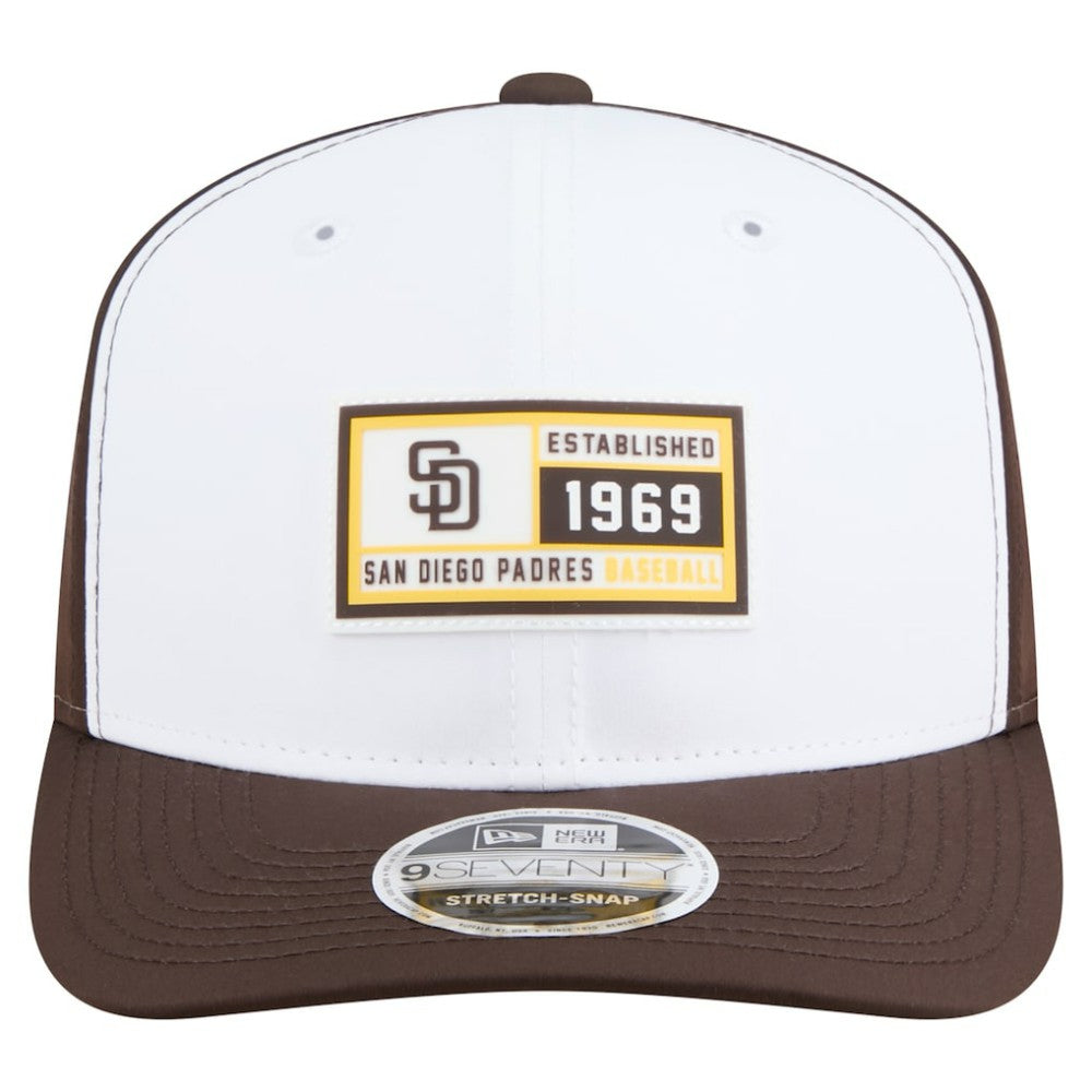 San Diego Padres Established Patch 9SEVENTY Adjustable Hat White/Brown