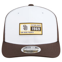 San Diego Padres Established Patch 9SEVENTY Adjustable Hat White/Brown