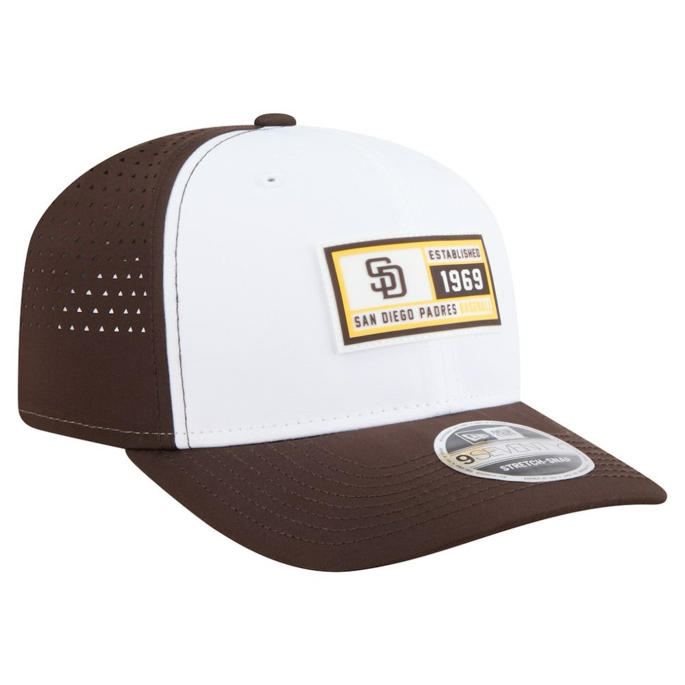 San Diego Padres Established Patch 9SEVENTY Adjustable Hat White/Brown