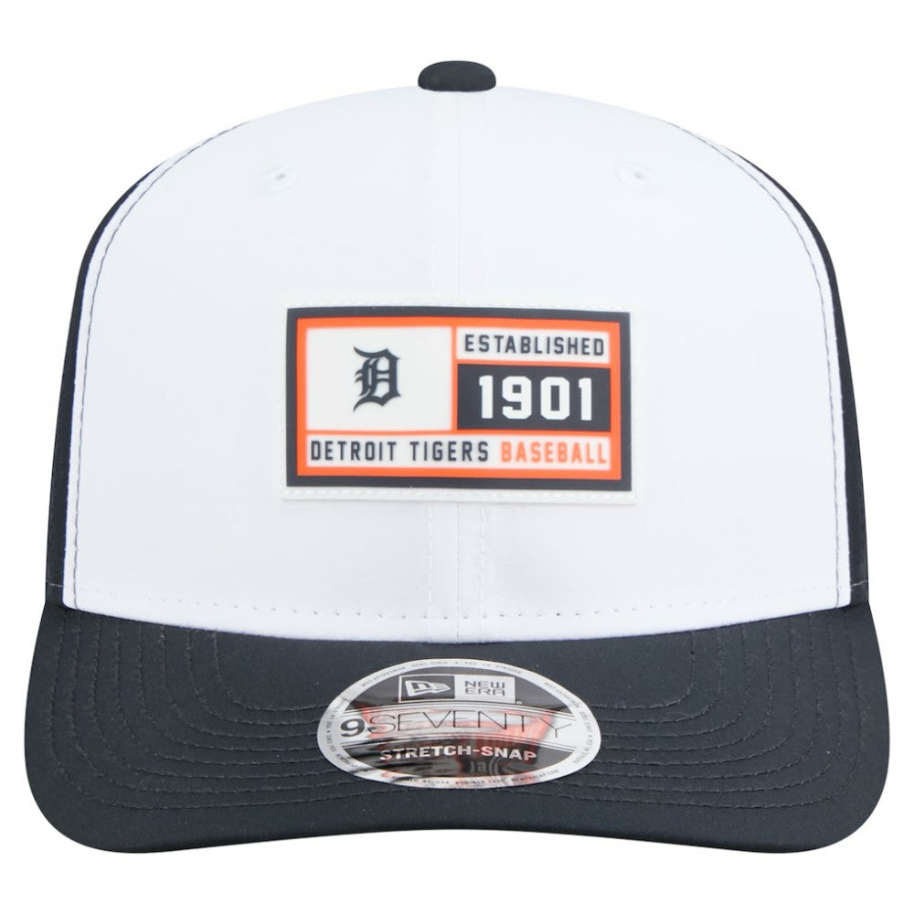 Detroit Tigers Established Patch 9SEVENTY Adjustable Hat White/Navy