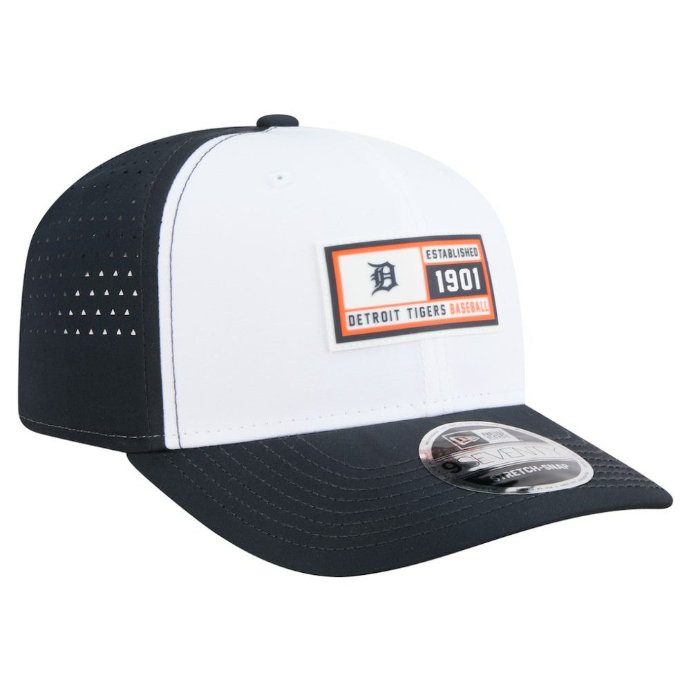 Detroit Tigers Established Patch 9SEVENTY Adjustable Hat White/Navy