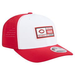Cincinnati Reds Established Patch 9SEVENTY Adjustable Hat White/Red