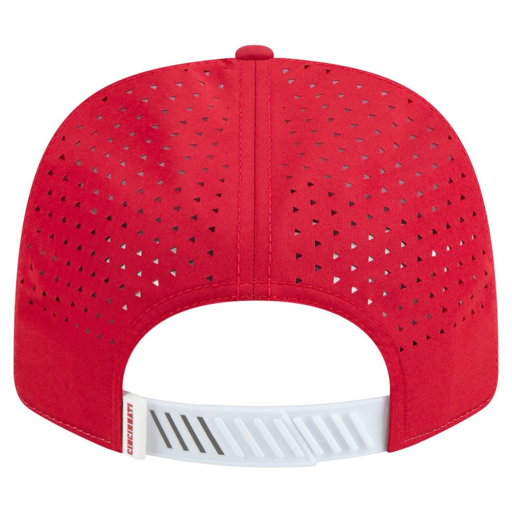 Cincinnati Reds Established Patch 9SEVENTY Adjustable Hat White/Red
