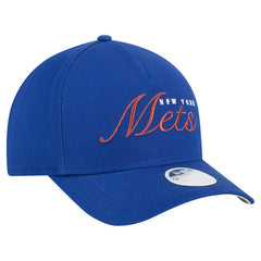 New York Mets Women's Metallic A-Frame 9FORTY Adjustable Hat Royal