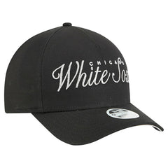 Chicago White Sox Women's Metallic A-Frame 9FORTY Adjustable Hat Black