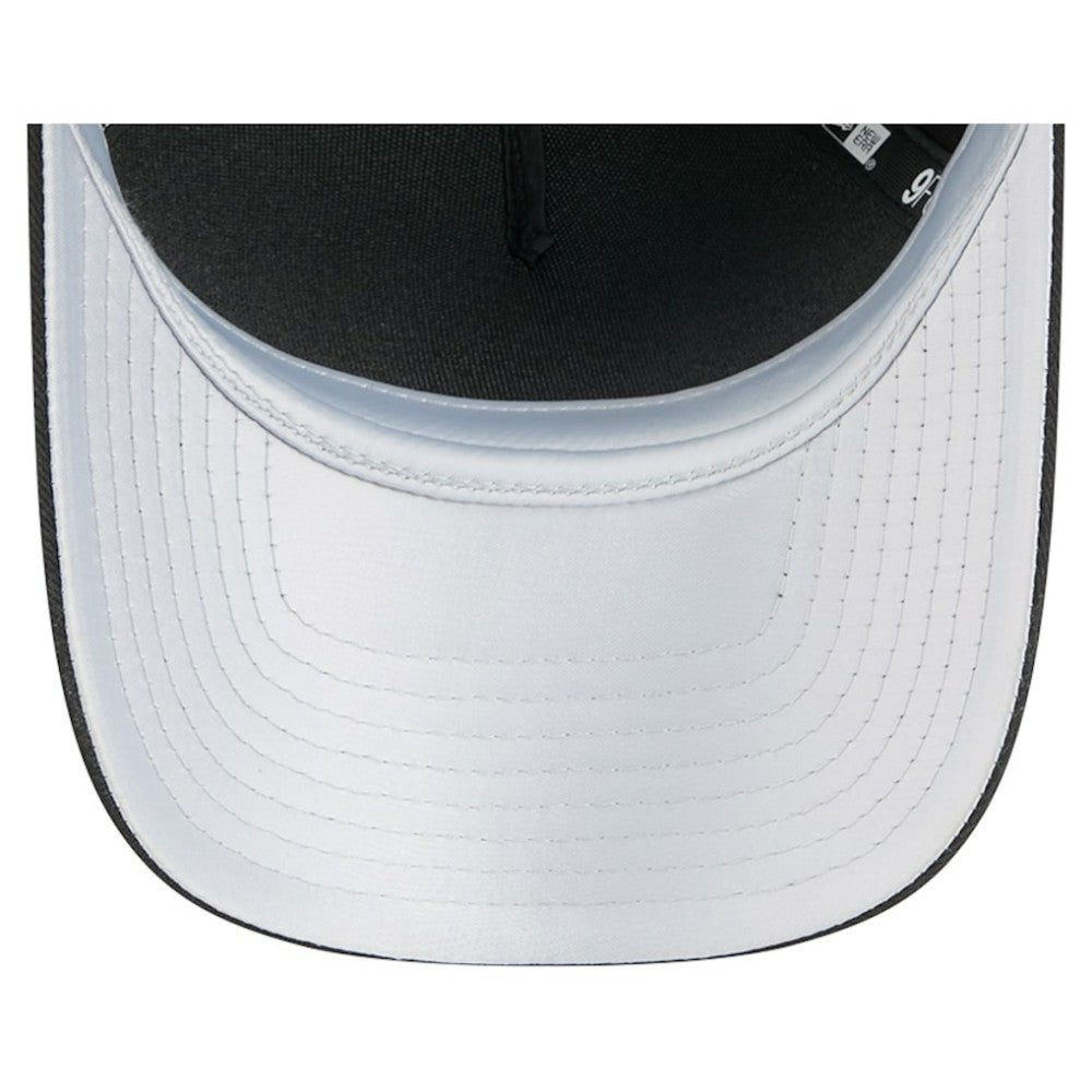 Chicago White Sox Women's Metallic A-Frame 9FORTY Adjustable Hat Black