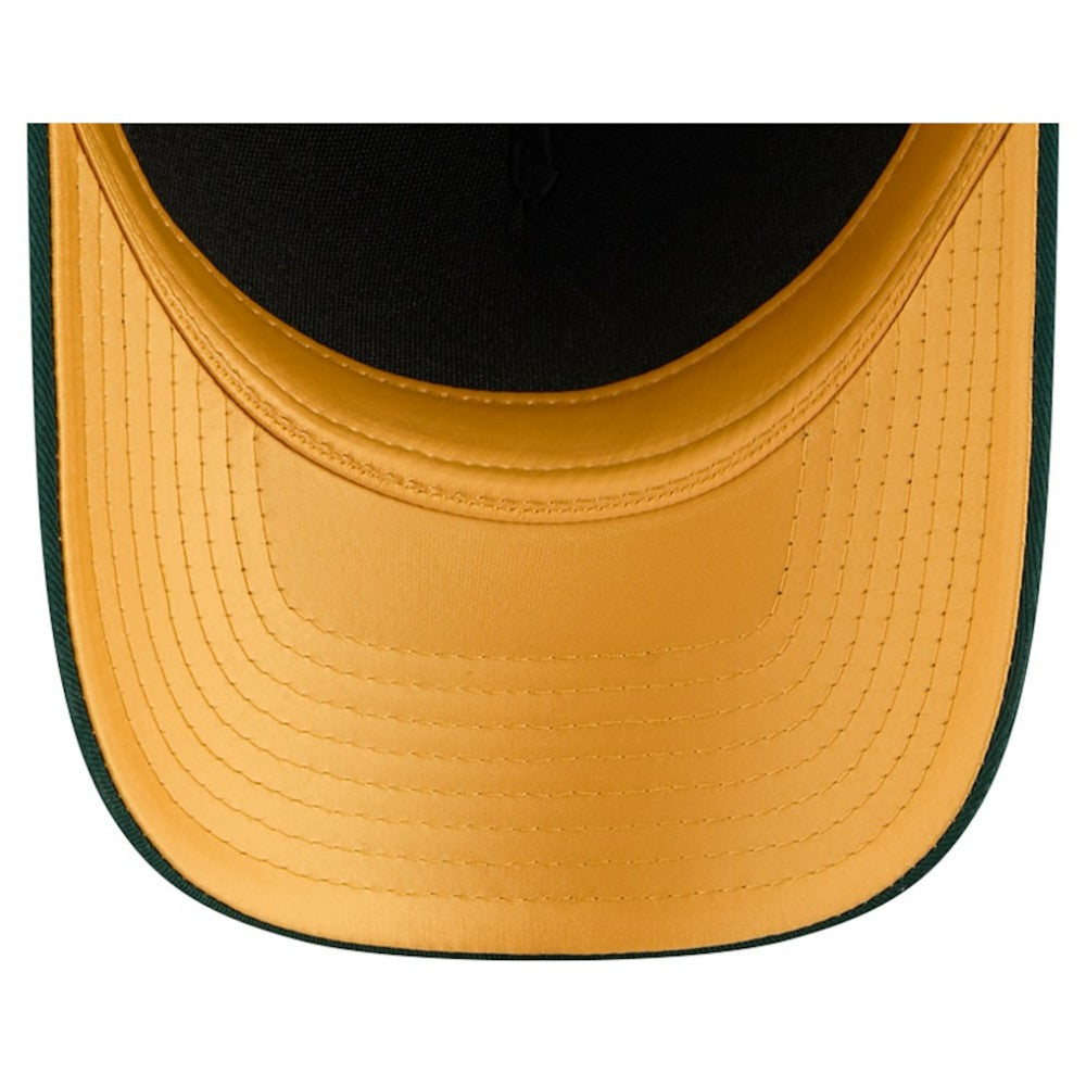 Athletics Women's Metallic A-Frame 9FORTY Adjustable Hat Green
