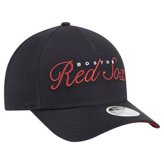 Boston Red Sox Women's Metallic A-Frame 9FORTY Adjustable Hat Navy