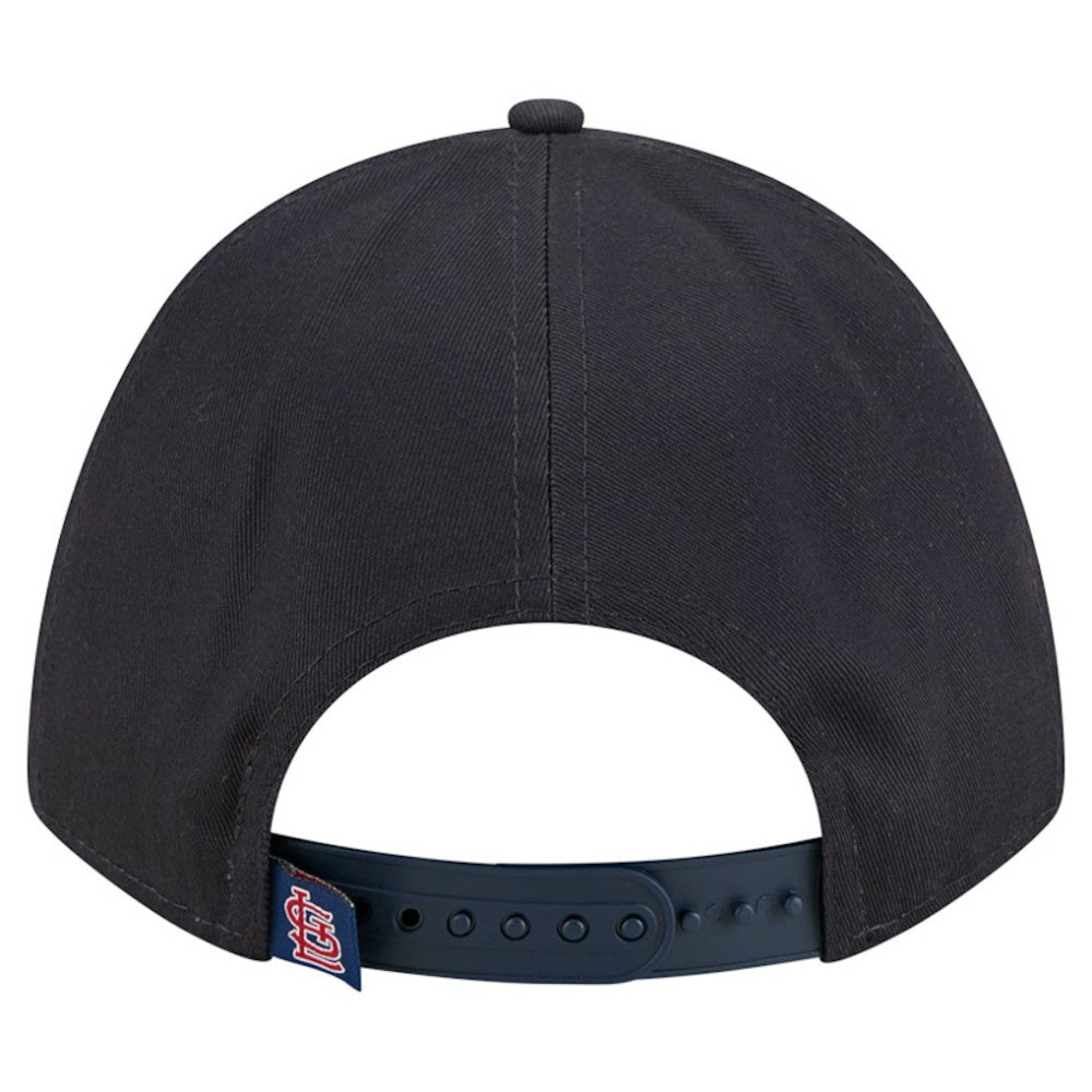 St. Louis Cardinals Women's Metallic A-Frame 9FORTY Adjustable Hat Navy