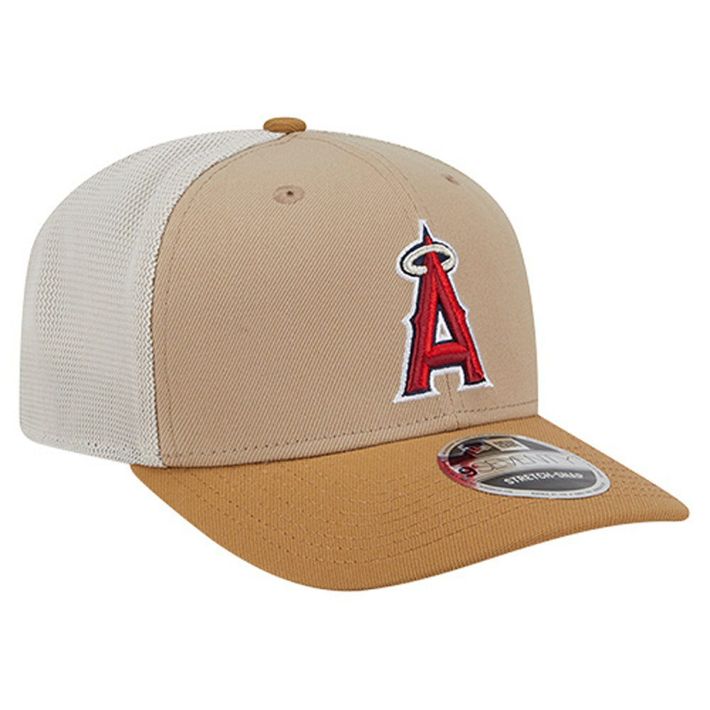 Los Angeles Angels 9SEVENTY Trucker Adjustable Hat Stone