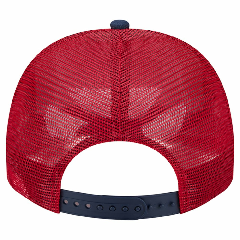 Washington Nationals Banner A-Frame 9FIFTY Trucker Snapback Hat Cream/Red