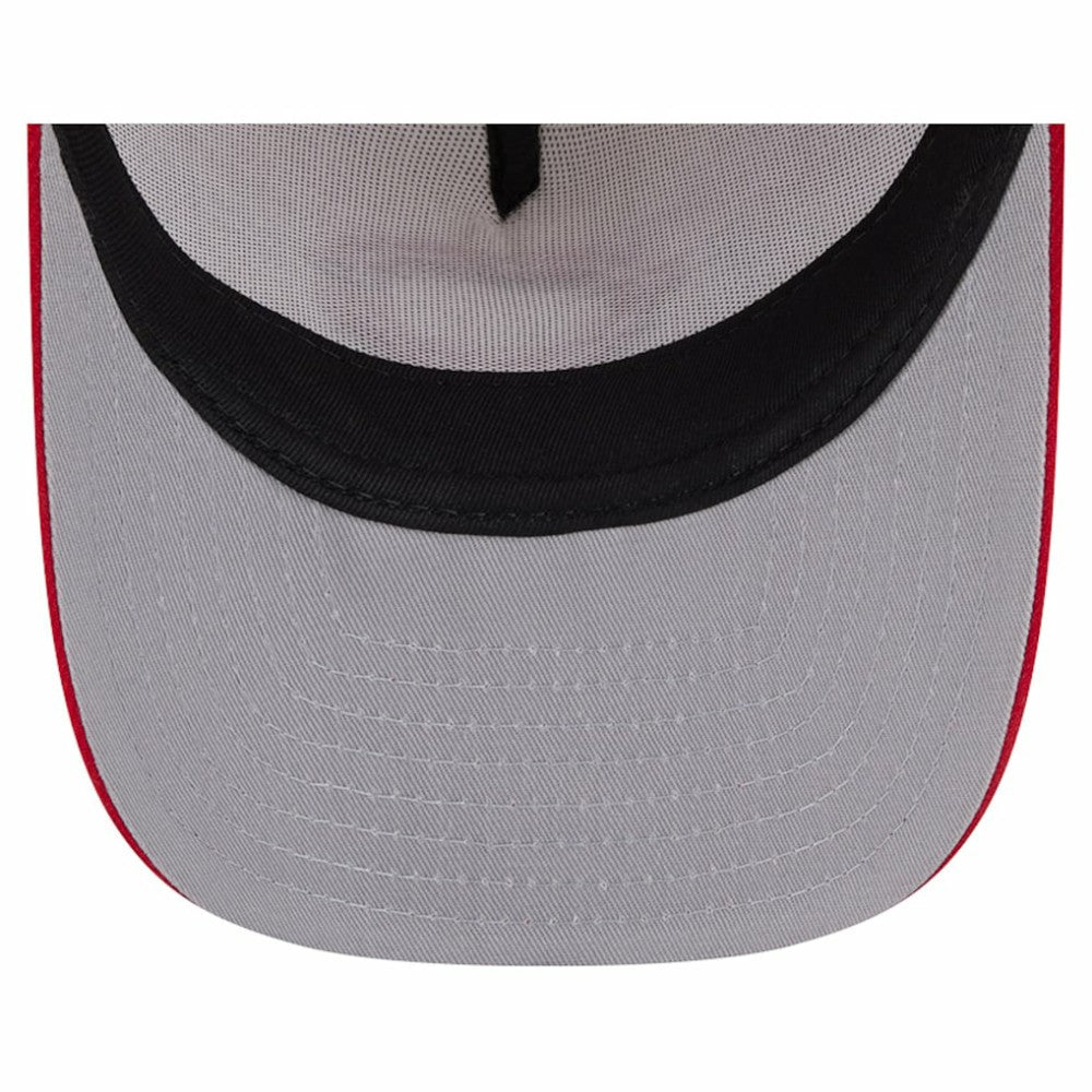 Cincinnati Reds Banner A-Frame 9FIFTY Trucker Snapback Hat Cream/Red