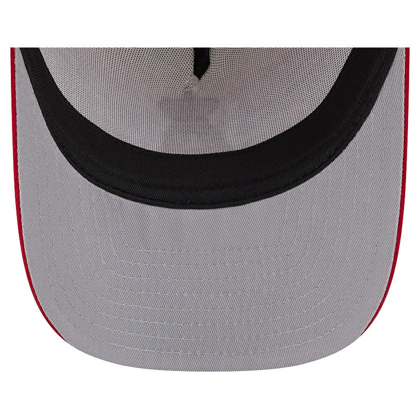 Los Angeles Angels Banner A-Frame 9FIFTY Trucker Snapback Hat Cream/Red