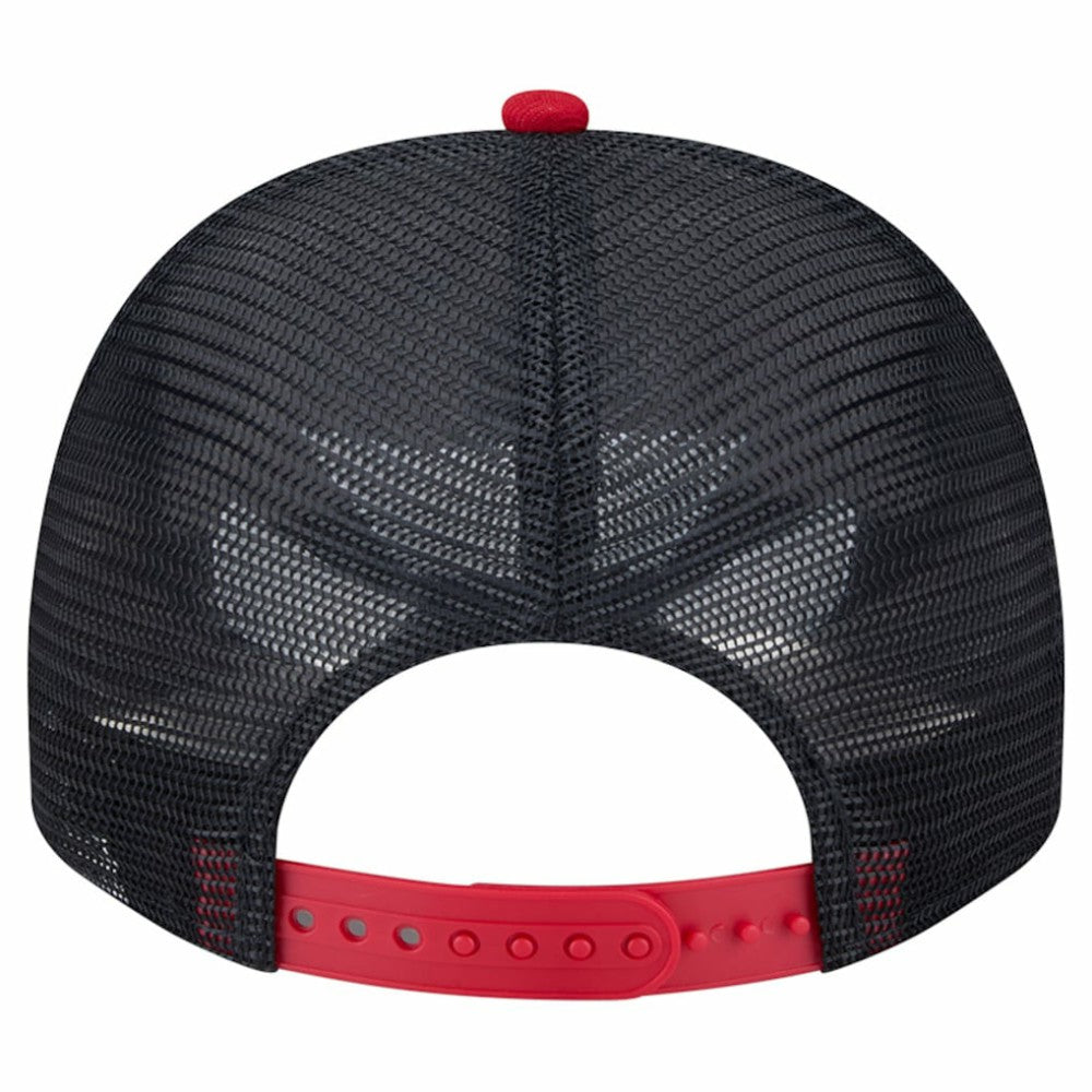 Minnesota Twins Banner A-Frame 9FIFTY Trucker Snapback Hat Cream/Navy