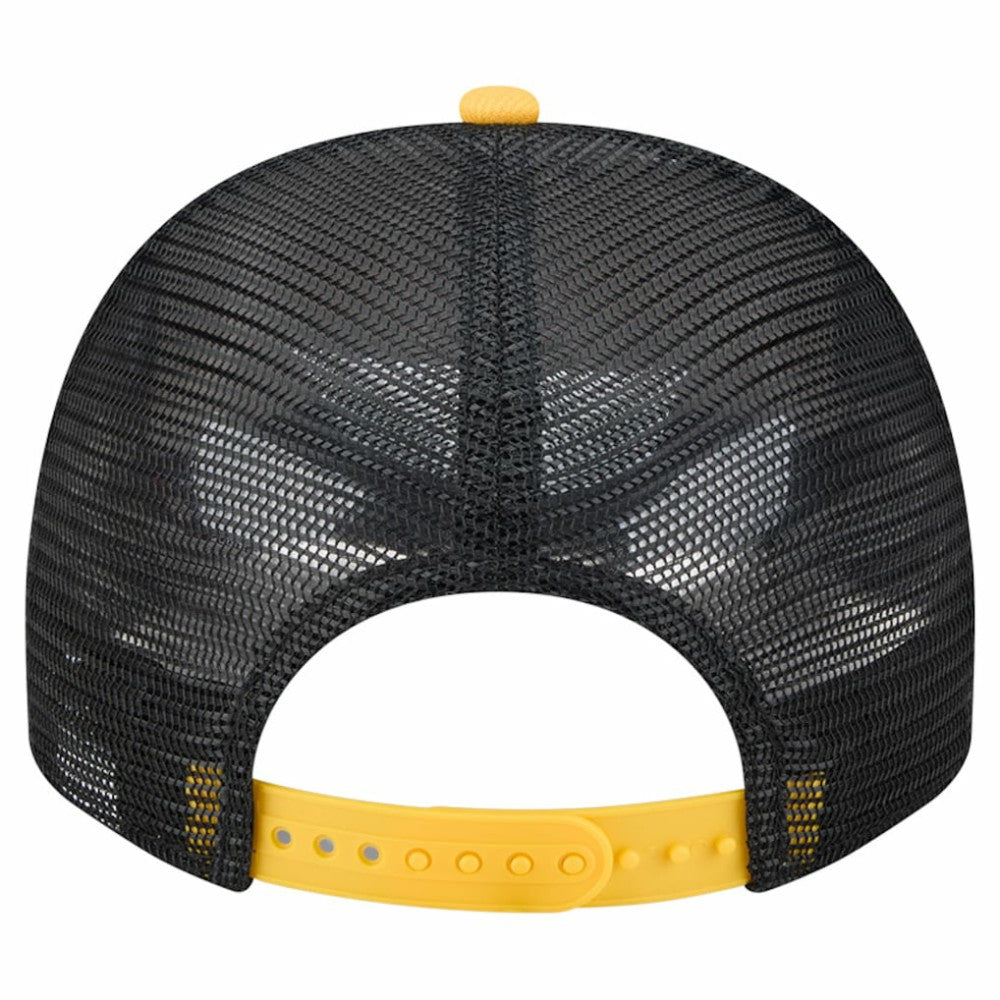 Pittsburgh Pirates Banner A-Frame 9FIFTY Trucker Snapback Hat Cream/Black