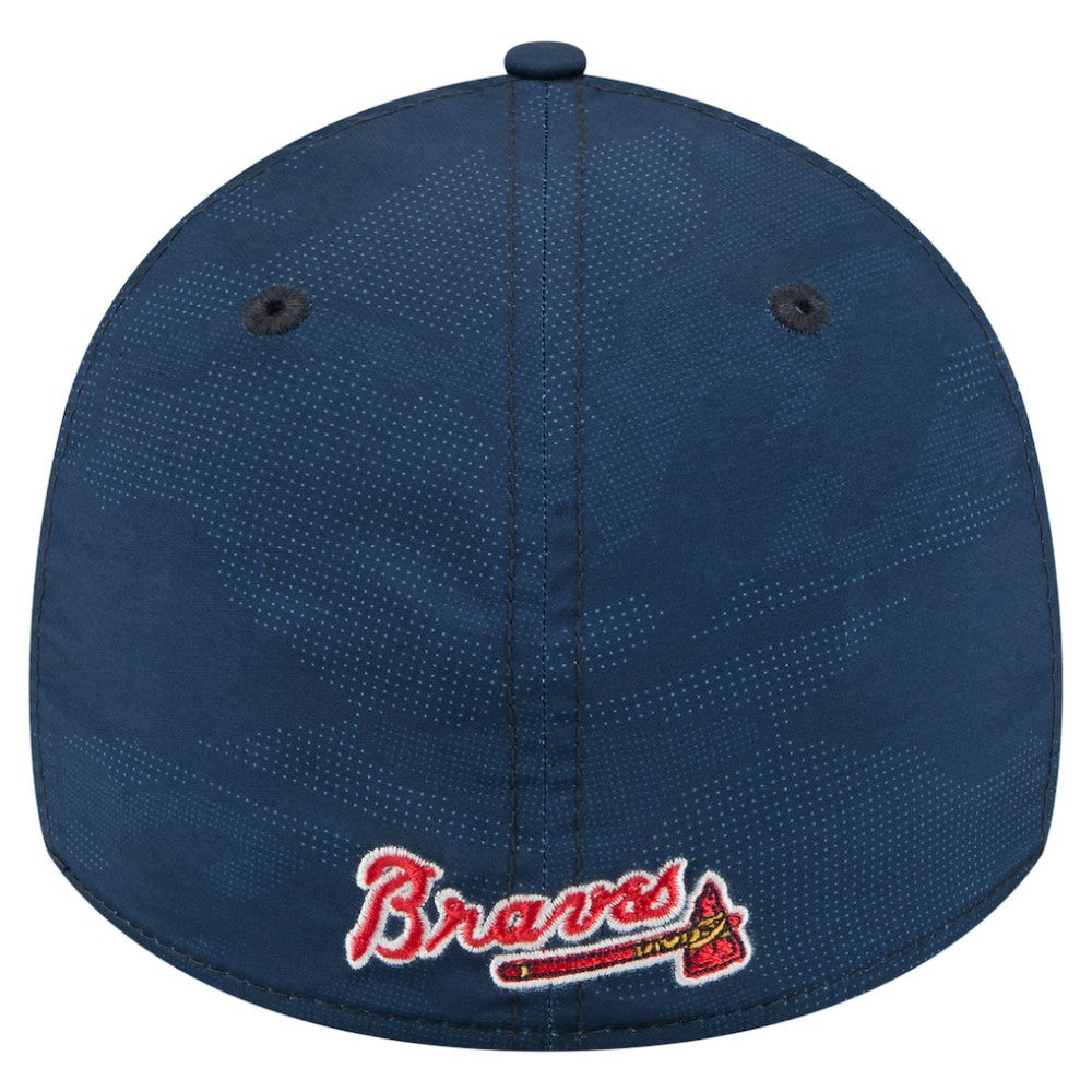 Atlanta Braves Tonal Camo 39THIRTY Flex Hat Navy