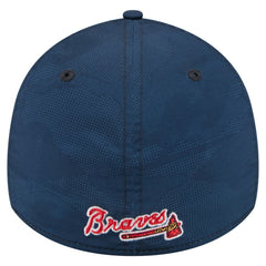 Atlanta Braves Tonal Camo 39THIRTY Flex Hat Navy