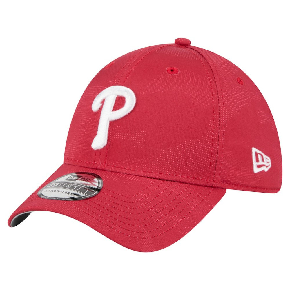 Philadelphia Phillies Tonal Camo 39THIRTY Flex Hat Red