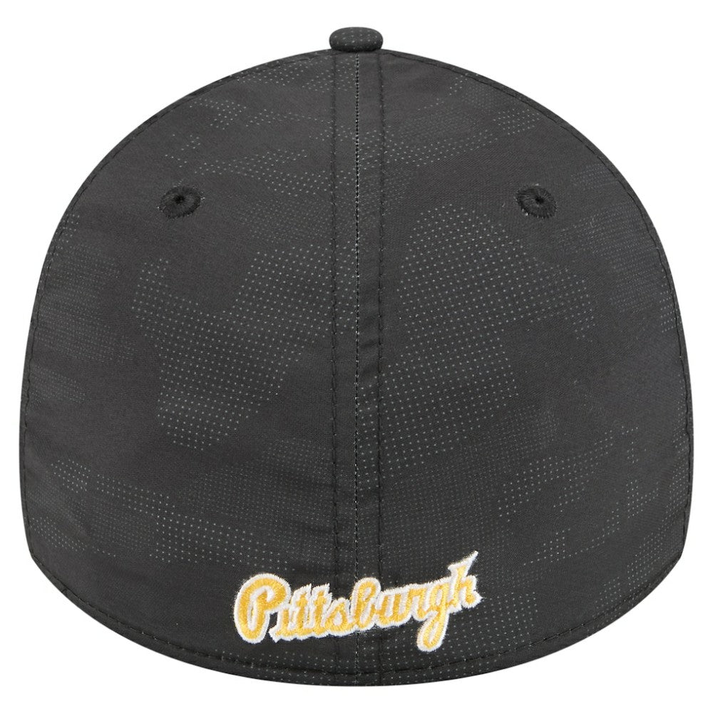 Pittsburgh Pirates Tonal Camo 39THIRTY Flex Hat Black