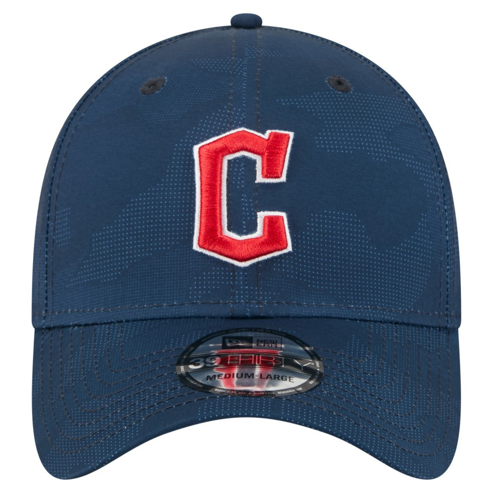 Cleveland Guardians Tonal Camo 39THIRTY Flex Hat Navy