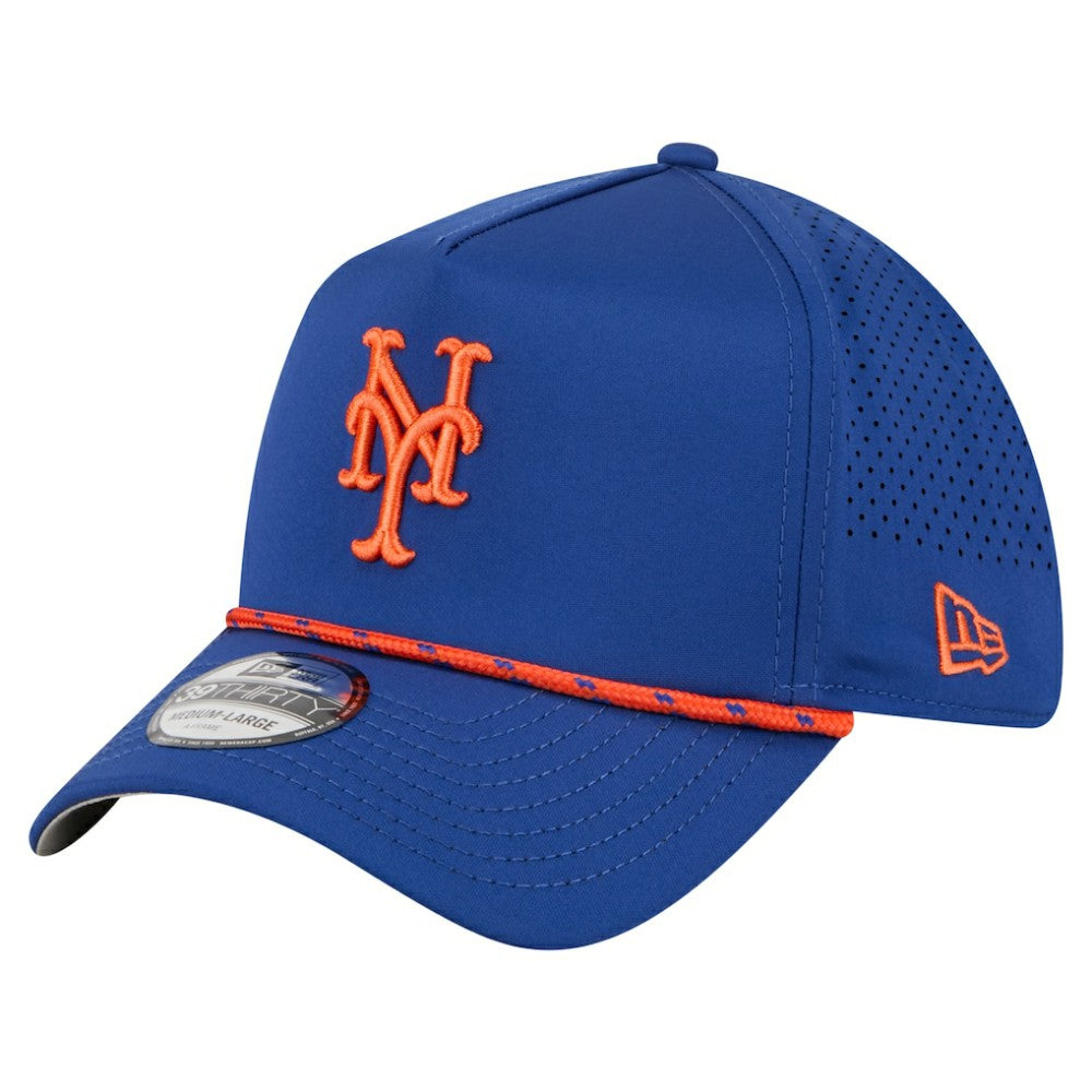 New York Mets 39THIRTY A-Frame Perforated Flex Hat Royal