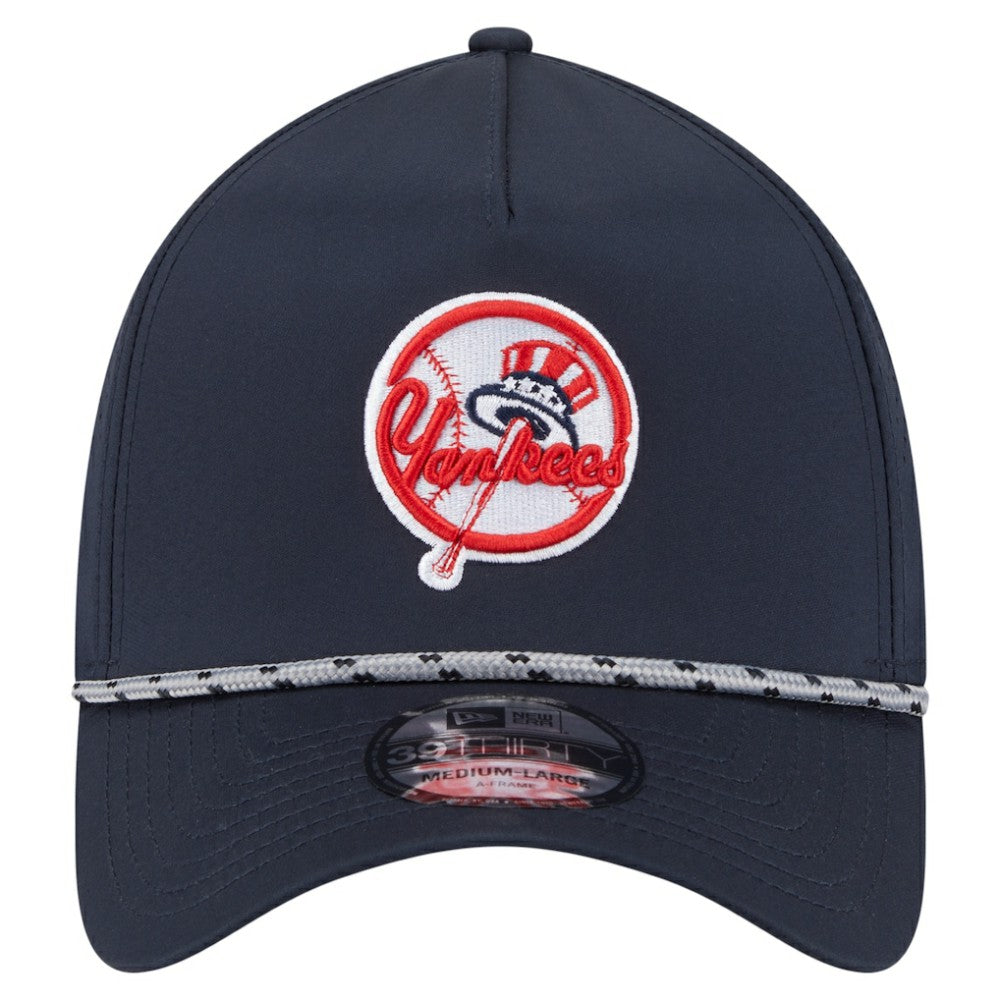 New York Yankees 39THIRTY A-Frame Perforated Flex Hat Navy