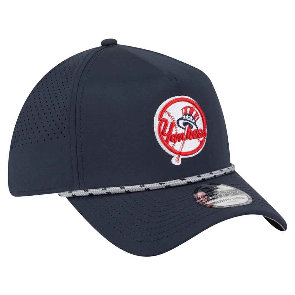 New York Yankees 39THIRTY A-Frame Perforated Flex Hat Navy