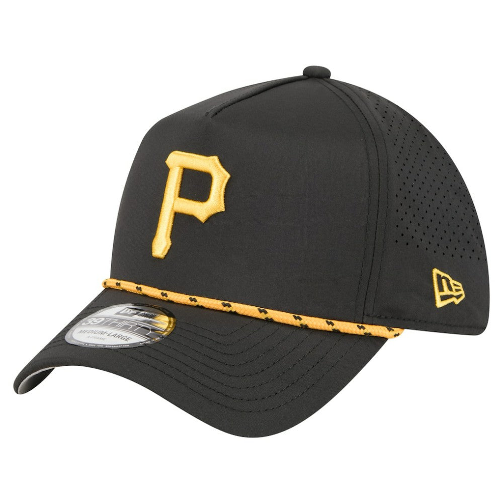 Pittsburgh Pirates 39THIRTY A-Frame Perforated Flex Hat Black