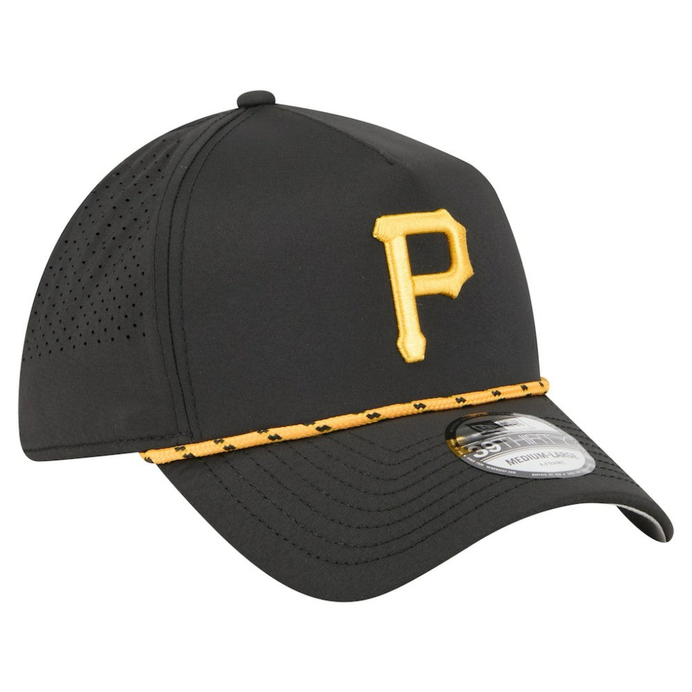 Pittsburgh Pirates 39THIRTY A-Frame Perforated Flex Hat Black