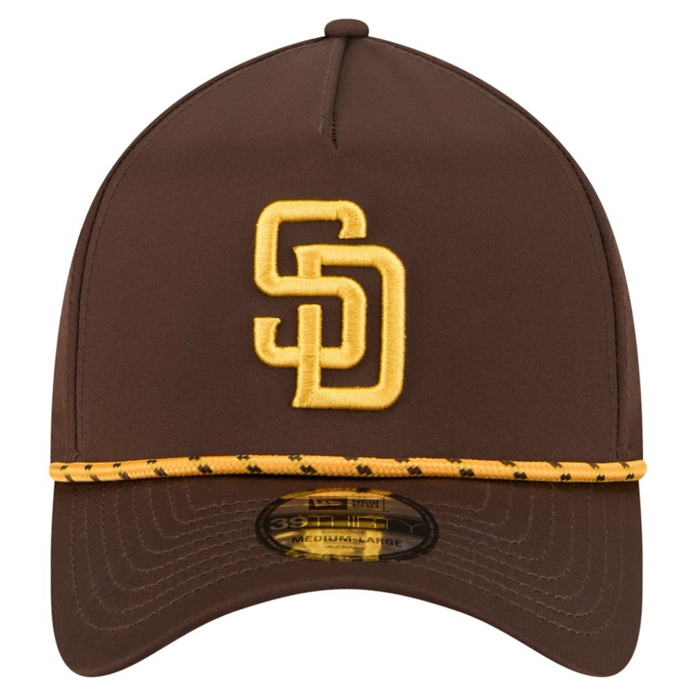 San Diego Padres 39THIRTY A-Frame Perforated Flex Hat Brown