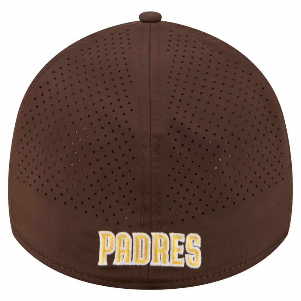 San Diego Padres 39THIRTY A-Frame Perforated Flex Hat Brown