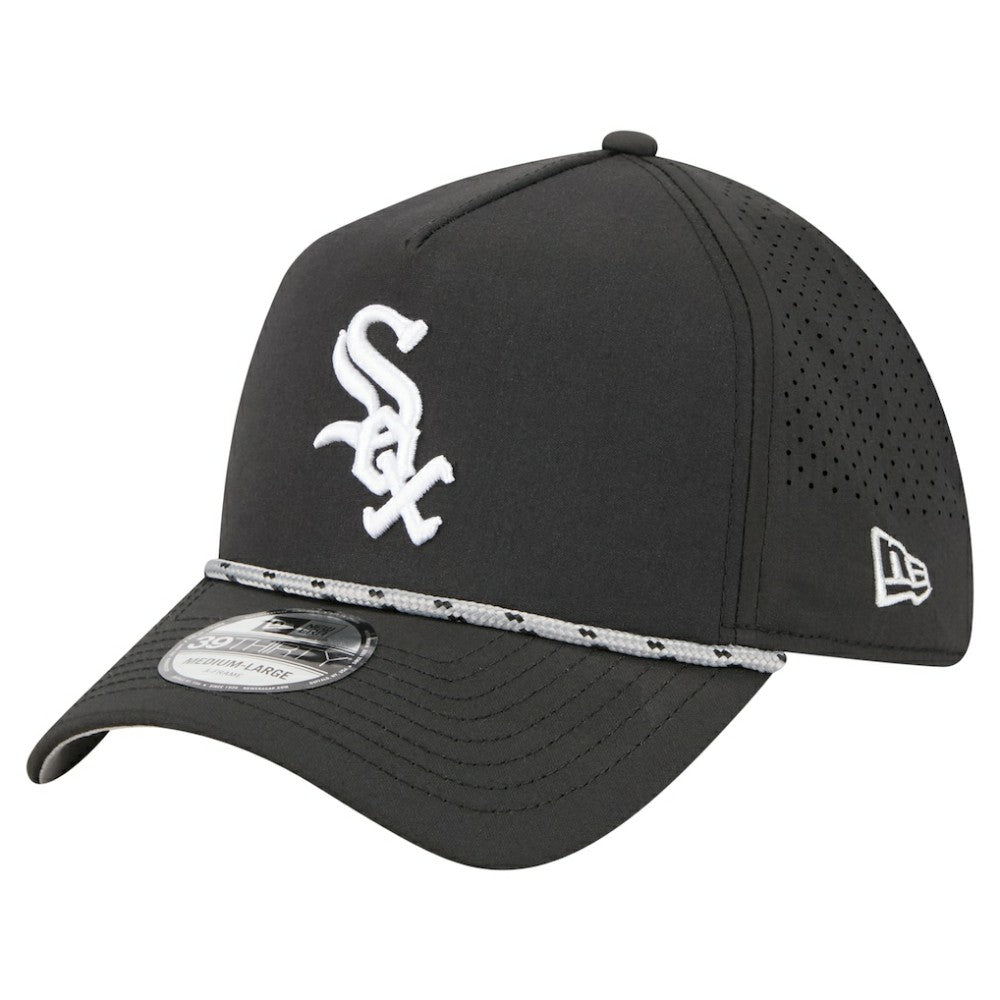 Chicago White Sox 39THIRTY A-Frame Perforated Flex Hat Black