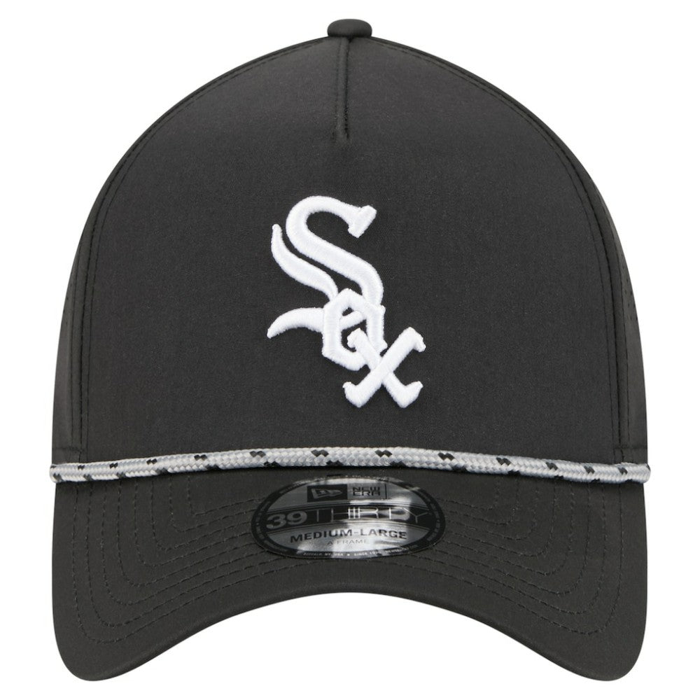 Chicago White Sox 39THIRTY A-Frame Perforated Flex Hat Black